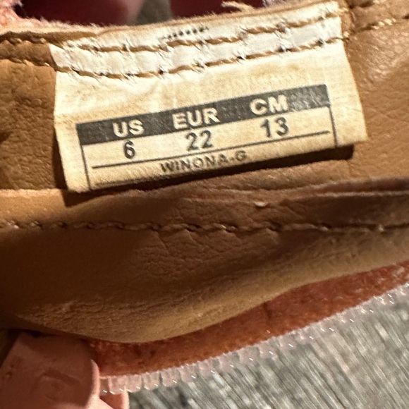 OshKosh B'Gosh Girls Pink Iridescent Bow Sandals, Sz‎ 6 - Picture 4 of 6